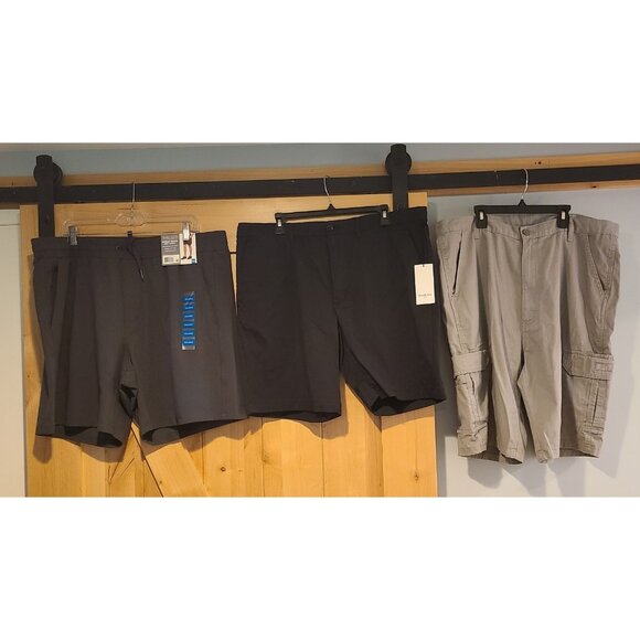 Lot of 3 Men's Size 38 XXL Shorts New Bjs Knit Goodfellow Tech & Wrangler Cargo - Picture 1 of 16